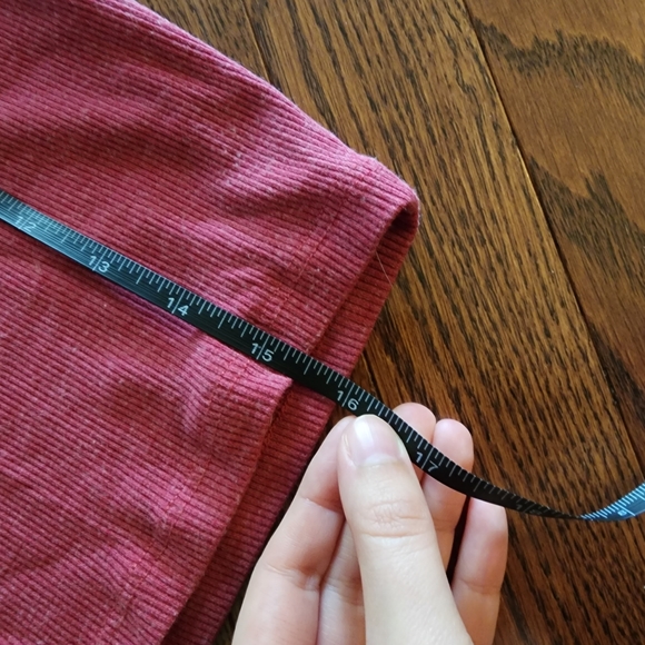 Red cotton crop top - Picture 5 of 5